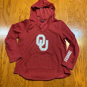 Oklahoma Sooners Women’s Sequin Hoodie Like New XXL 2x 2xl